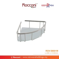 RCN S8001M : Corner basket c/w frosted glass (Satin finishing)