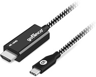 gofanco 4K 60Hz USB Type C to HDMI 2.0 6.6ft Braided Adapter Cable – Home Office - Work from Home - 