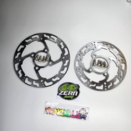 จานเจาะ จานดิสหน้า MSX ลายเท้า + จานดิสเบรคหลัง + น็อตเลส 8ตัว + สติ๊กเกอร์ZERN ขนาด 190 มิล