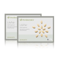 *CHEAPEST* NEW Nuskin Nu Skin Pharmanex Lifepak Life pak dietary supplement 2 boxes = 60 packets REA