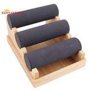 Wood 3 Tier Jewelry Display Storage Necklace Bangle Organizer White