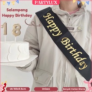HAPPY BIRTHDAY SASH HAPPY BIRTHDAY SASH/ BIRTHDAY DECORATION/