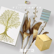 Gold Silver 8k Cardboard 275g Laser Colorful Butterfly Engraved A4 Light Column 8k Plain