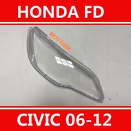 FOR Honda Civic Fd 06 07 08 09 10 11 12 headlamp cover / headlight lens cover / headlight lens cover