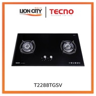TECNO T2288TGSV 2-Burner 90cm Glass Cooker Hob with Inferno Wok Burner Technology