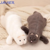 JAVIER Ferret Plush Toy, Soft Fluffy Huggable Doll Plush Ferret Stuffed Toy, Animal Plushies 47cm Re
