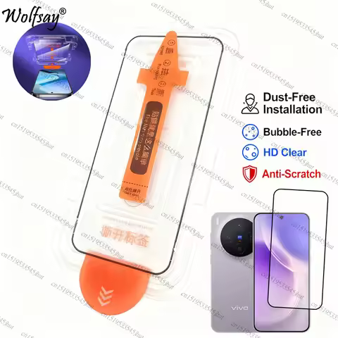 Full Cover Tempered Glass For Vivo X300 Glass For Vivo X300 Pro Anti-Sratch 9H Dust Free Screen Prot