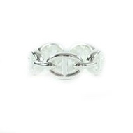 Excellent condition HERMES 2025 Chaine d'Ancre Enchaîne PM AG925 silver ring, size 51 (equivalent to