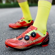 Lock-free cycling shoes, hard soles, new road bikes, lock-free shoes, bicycle shoes, mountain bikes, power-assisted spinning bikes for men and women