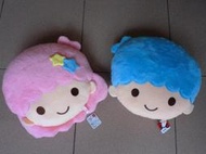 【nike100m】正版 三麗鷗 雙子星 Kiki  Lala 抱枕 午安枕 娃娃  約35cm(剩下藍色唷)