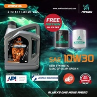 MOTION API SP Semi Synthetic Engine Oil Car Lubricant (10W30/3L/4L)