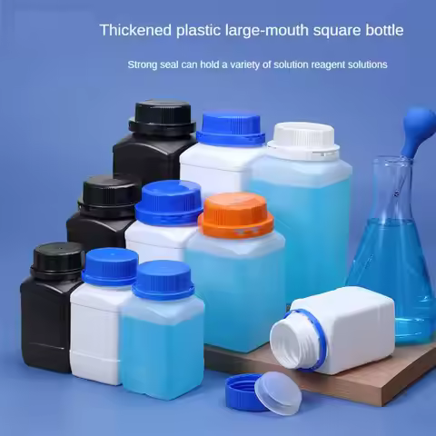 250ML/500ML/1L Empty Plastic Bottles HDPE Bottle Liquid Chemical Reagents Container Cosmetic Food Gr