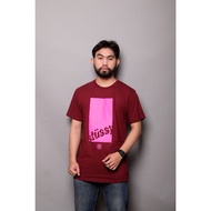STUSSY TALL BOX WINE TEE