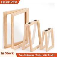 3 Pieces Paper Making Wooden Paper Making Mould Papermaking Screen Kit 3 Size Frame for DIY  (A7, A6