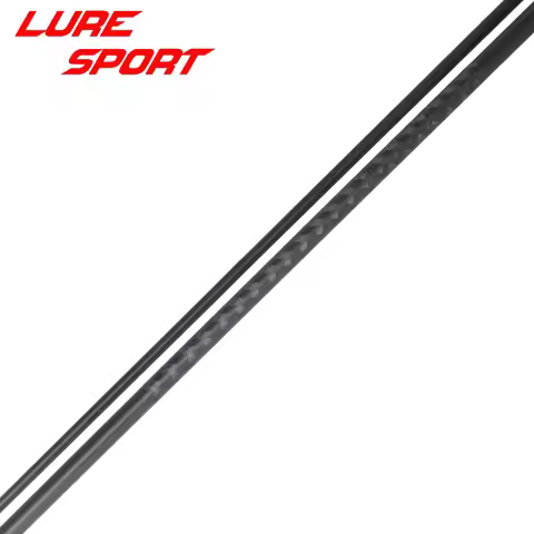 LureSport 2sets 2.4m 2.7m Matt Paint Carbon Rod blank with 20cm X Cross carbon M Power Rod Building 