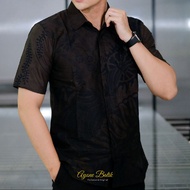 Ayone Batik Kemeja Batik Pria Lengan Pendek Terbaru Bahan Katun Halus Sudah Lapis Furing Adem Dan Ny