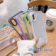 Vivo Y20 Y20S Y12A Y12D Y12S Casing 3 in 1 Candy Color Border Shockproof Casing Clear Back Cover