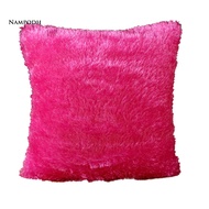 nampodh 43x43cm Soft Plush Solid Color Throw Pillow Case Cushion Cover Home Sofa Decor