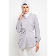 Hazelnut Indonesia - Frederic Top -/ Blouse Top Wanita - Grey