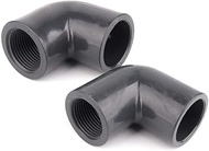 MOLIBAIHUO 1pc 21.34~33.4mm To 1/2"~1" Hi-Quality UPVC Elbow Connectors Aquarium Fish Tank Adapter G