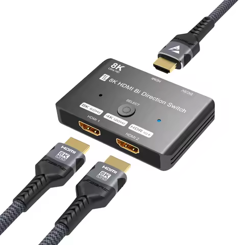 8K HDMI 2.1 Splitter Switch 2 in 1 out Hdmi Switcher 8K@60Hz 4K@120Hz For PS5 3080 HDMI-Compatible M