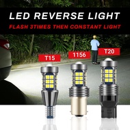 1PCS Car LED Reverse light 1156/P21W/1141 T15/W16W T20/7740/W21W Car Light Bulb (White)