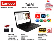 Laptop SLIM Lenovo Thinkpad T490S/T490 I7 8th Ram 24 gb/1TB Ssd Free Tas+Mouse bergaransi siap pakai