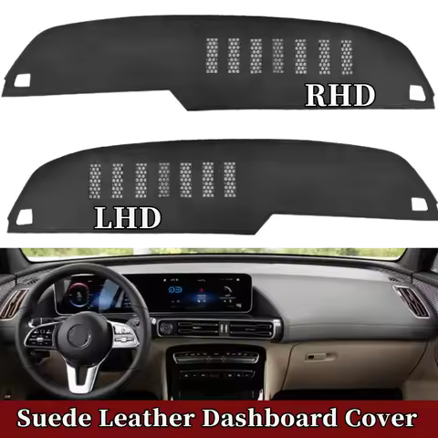 Car-styling Suede Leather Dashmat Dashboard Cover Dash Mat Accessories For Mercedes Benz EQC 400 350