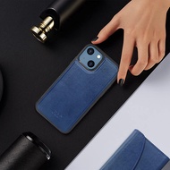 Fyy iPhone 13 Case, Premium PU Leather Ultra Slim Flip Phone Case Protective Shockproof Cover with C