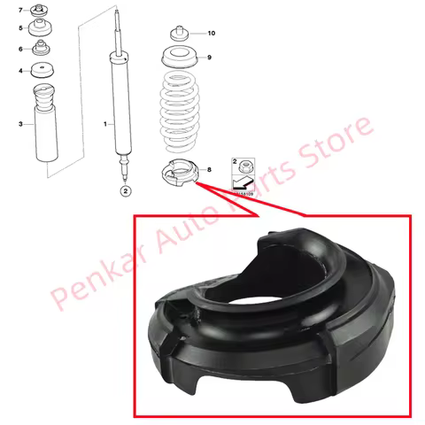 Rear Lower Spring pad 33536764420 For BMW E81 E87 E82 E88 E90 E91 E92 E93 X1 E84