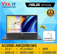 Asus VivoBook 15 A1500E-ABQ2481WS 15.6 FHD Laptop ( i5-1135G7 8GB 512GB SSD Intel W11+OPI 2YW ) Free