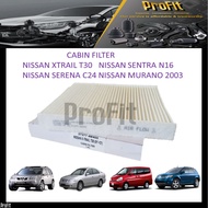 NISSAN X-TRAIL T30/MURANO / SENTRA N16/ SERENA C24/MURANO CABIN FILTER -27277-4M400 GOOD QUALITY 
