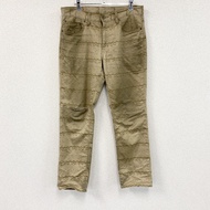 Levi's 511 牛仔褲/破洞牛仔褲，拉鍊門襟，卡其色，W33 碼，古著。
