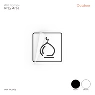 INPI HOUSE Signage for Prayer Room - Worship Room Signage - Stickers