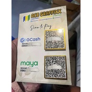 Personalized Popped-up QR Code Standee with touch of Gold Finish