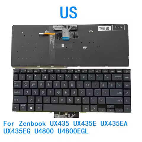 New US Language Backlit Keyboard For ASUS Zenbook UX435 UX435E UX435EA UX435EG U4800 U4800EGL Notebo