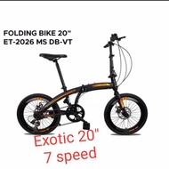 Sepeda Lipat Exotic 20" - 7 Speed