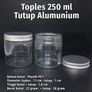 BABEE | POT JAR 250GRAM TUTUP ALUMINIUM / POT PET JAR 250GR TUTUP ALUMINIUM POT IMPORT POT POMADE