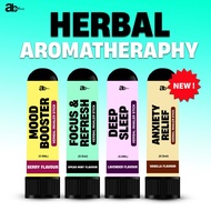INHALER HERBAL AROMATHERAPHY (STRESS & ANXIETY RELIEF, DEEP SLEEP, FOCUS AND FEFRESH, MOOD BOOSTER)