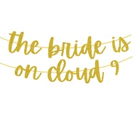 The Bride Is On Cloud 9 Banner, Cloud Nine Bachelorette,Bachelorette Party Decorations,Bride On Clou