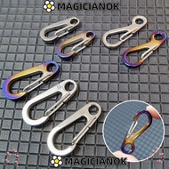 MAGICIANOK D Carabiner MIni Titanium Alloy Safety Travel Tools  EDC Gear Spring Clips