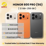 (NEW) HONOR 600 PRO 5G SMARTPHONE | (12GB RAM+256GB| 512GB ROM) | 7000mAh Battery | 200MP Camera | O