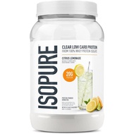 Isopure Clear Whey Isolate Protein Powder Infusions, Lactose Free, Gluten Free, Naturally Flavored, 