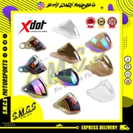 XDOT Helmet VISOR G626A / G118 / G618 / G518 (100% Authentic) Sirim Certified Tinted Rainbow Smoke C