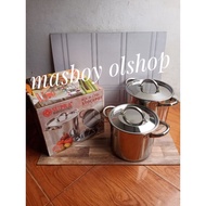 SUPRA Stock pot stainless steel 8Qt&12Qt hot water pot/ 2 pcs