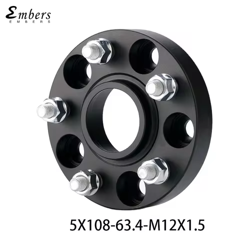 Wheel Spacer Adapter PCD 5x108 CB 63.4 For Ford Focus C-MAX Taurus Jaguar XJ XF XK S-TYPE PoleStar M
