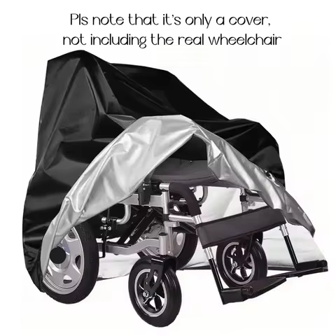 1pcs 210D Durable Heavy-Duty Electric Wheelchair Cover - All-Weather Protection, UV Shield, Windproo