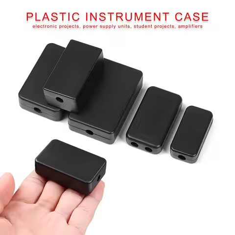 7 Sizes Black Waterproof ABS Plastic Housing Instrument Storage Case Plastic Enclosure Electronic Pr