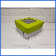 ∥ 6x6x3 Cake Box Plain and Printed 5 Pieces