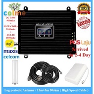 Premium Tri Band 2G 900MHz + 3G 2100MHz + 4GLTE 1800MHz Signal Booster Repeater with Panel/Ommi-Dire